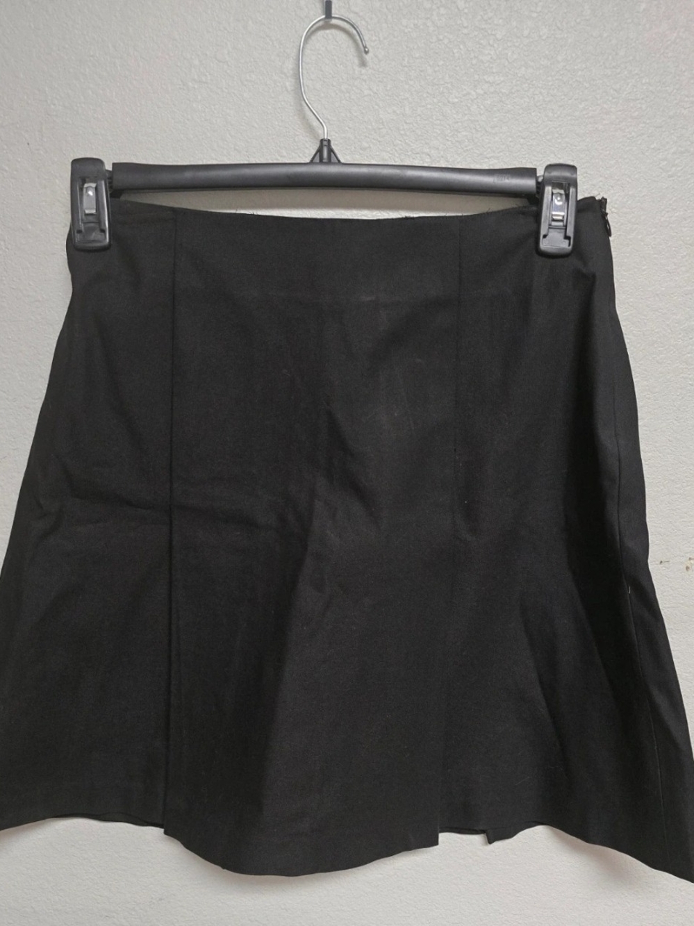 Theory Black A-Line Skirt